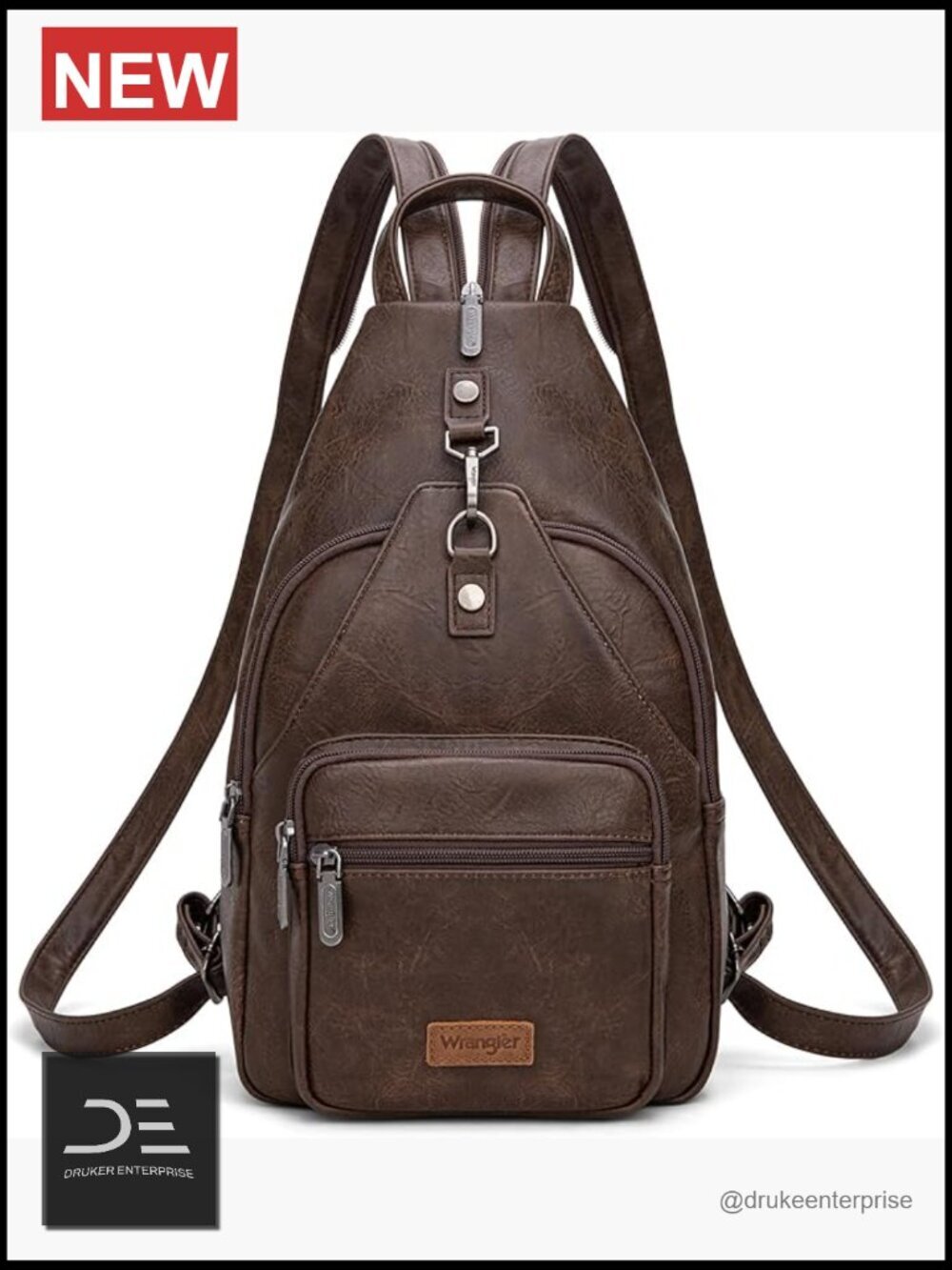 Convertible Vintage Backpack Purse with Adjustable Sling Strap
